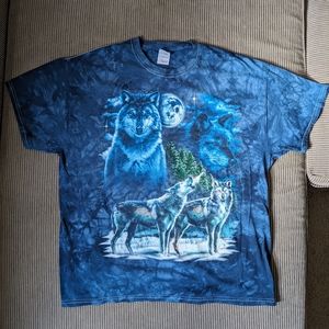 Tie Dye Vintage Wolf Shirt